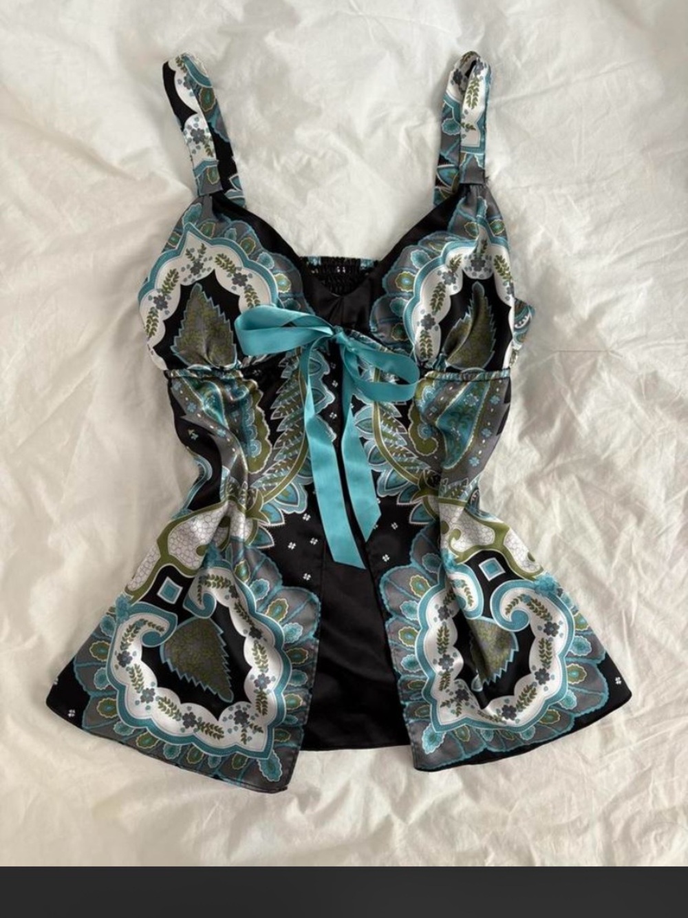✨ Dreamy Y2K paisley babydoll cami ✨